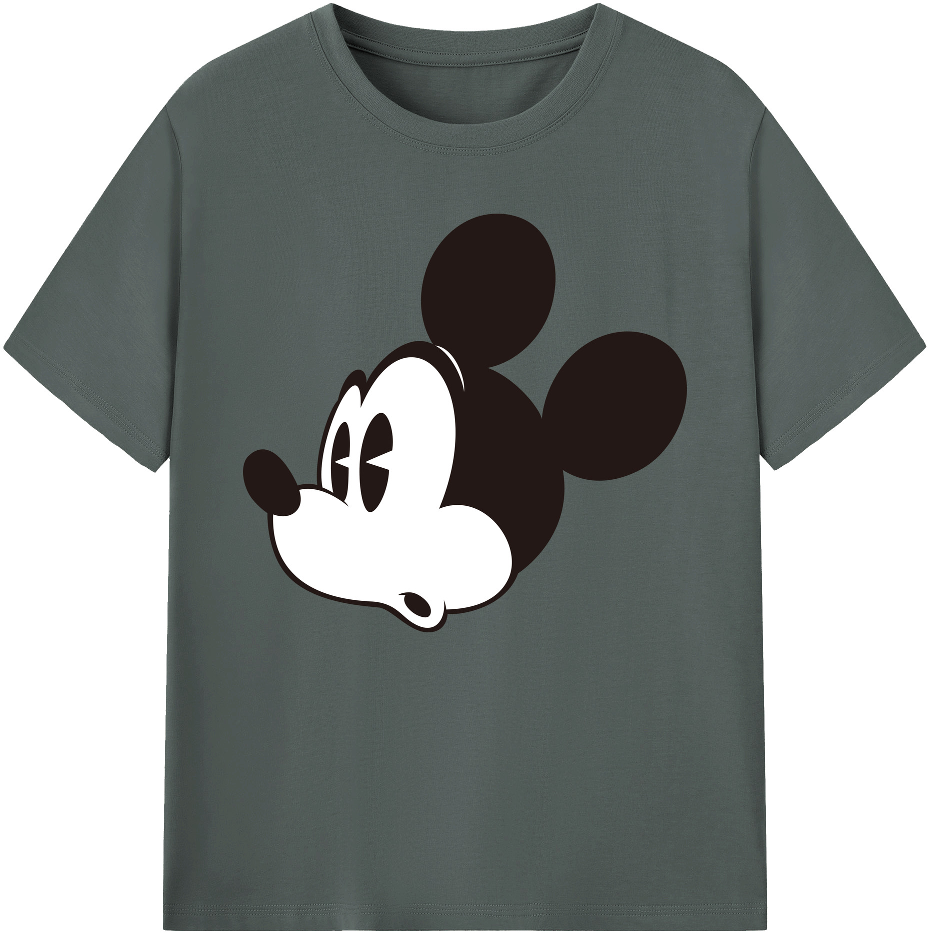 ミッキーマウス Mickey Mouse 綿100％ メンズ半袖Tシャツ｜肌触りやわらか＆通気性